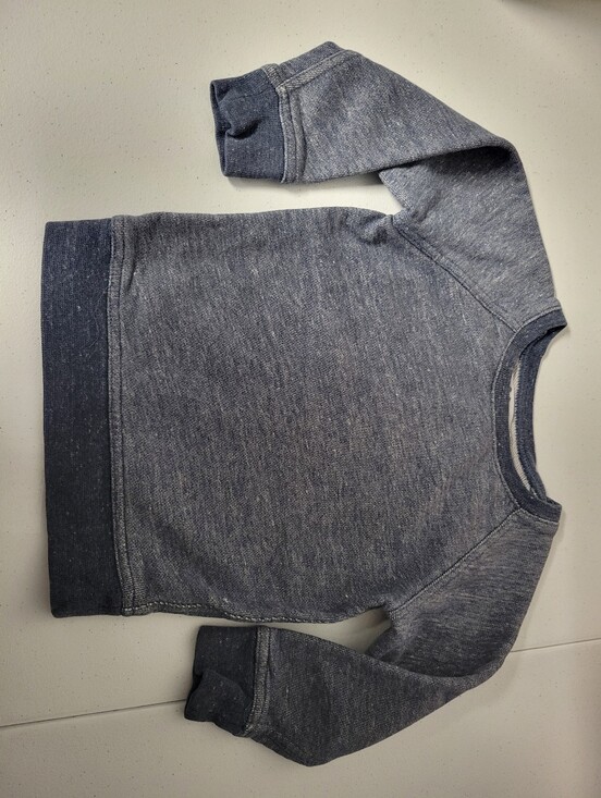 Everlane Other - Everlane Baby Toddler 2T Crewneck Hoodie Sweatshirt Heathered Blue 100% Cotton